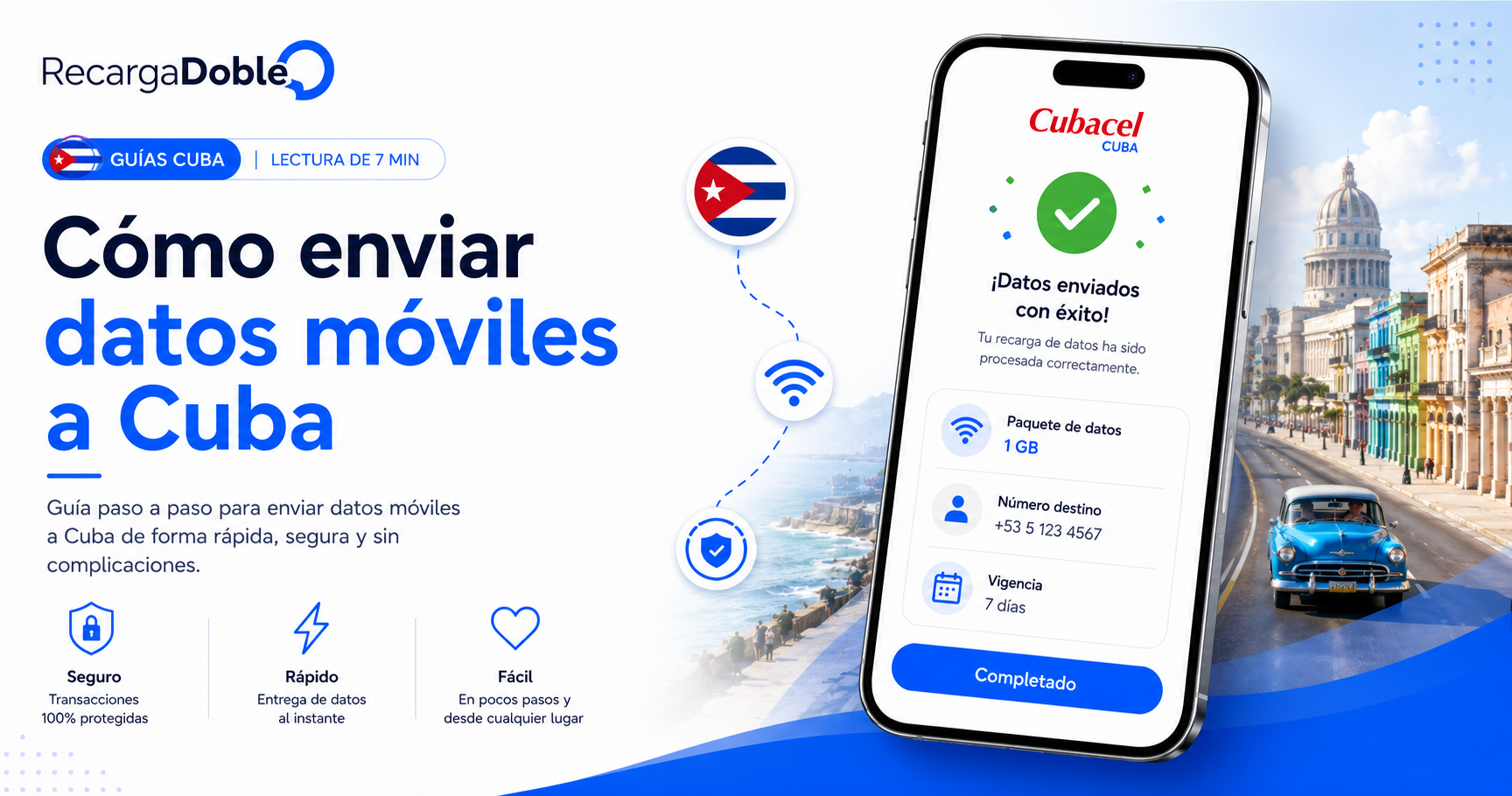 Imagen describiendo Como enviar datos moviles a Cuba
