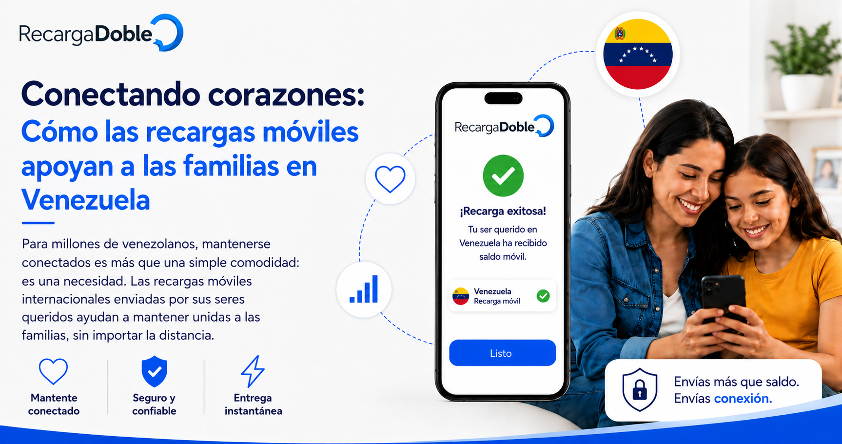 Imagen describiendo Conectando corazones: Cómo las recargas móviles apoyan a las familias en Venezuela