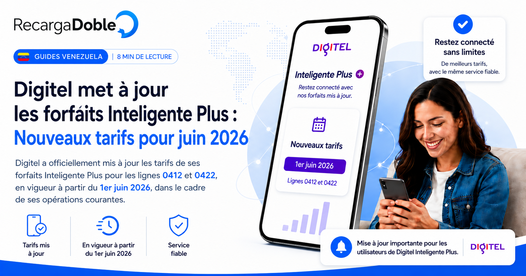 Image decrivant Digitel met à jour ses forfaits Inteligente Plus : Nouveaux tarifs pour juin 2026