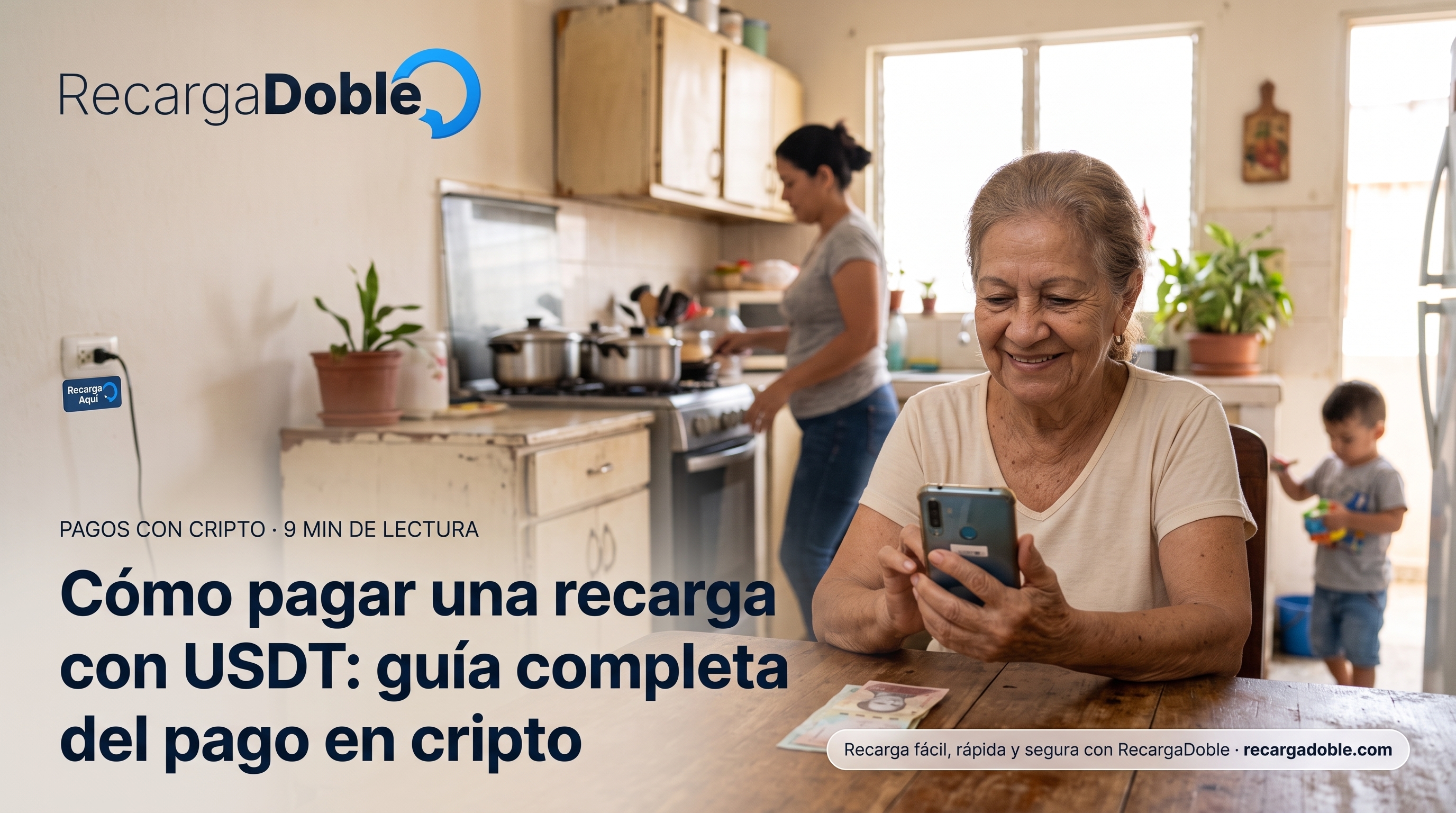 Imagen describiendo Cómo pagar una recarga con USDT: guía completa del pago en cripto