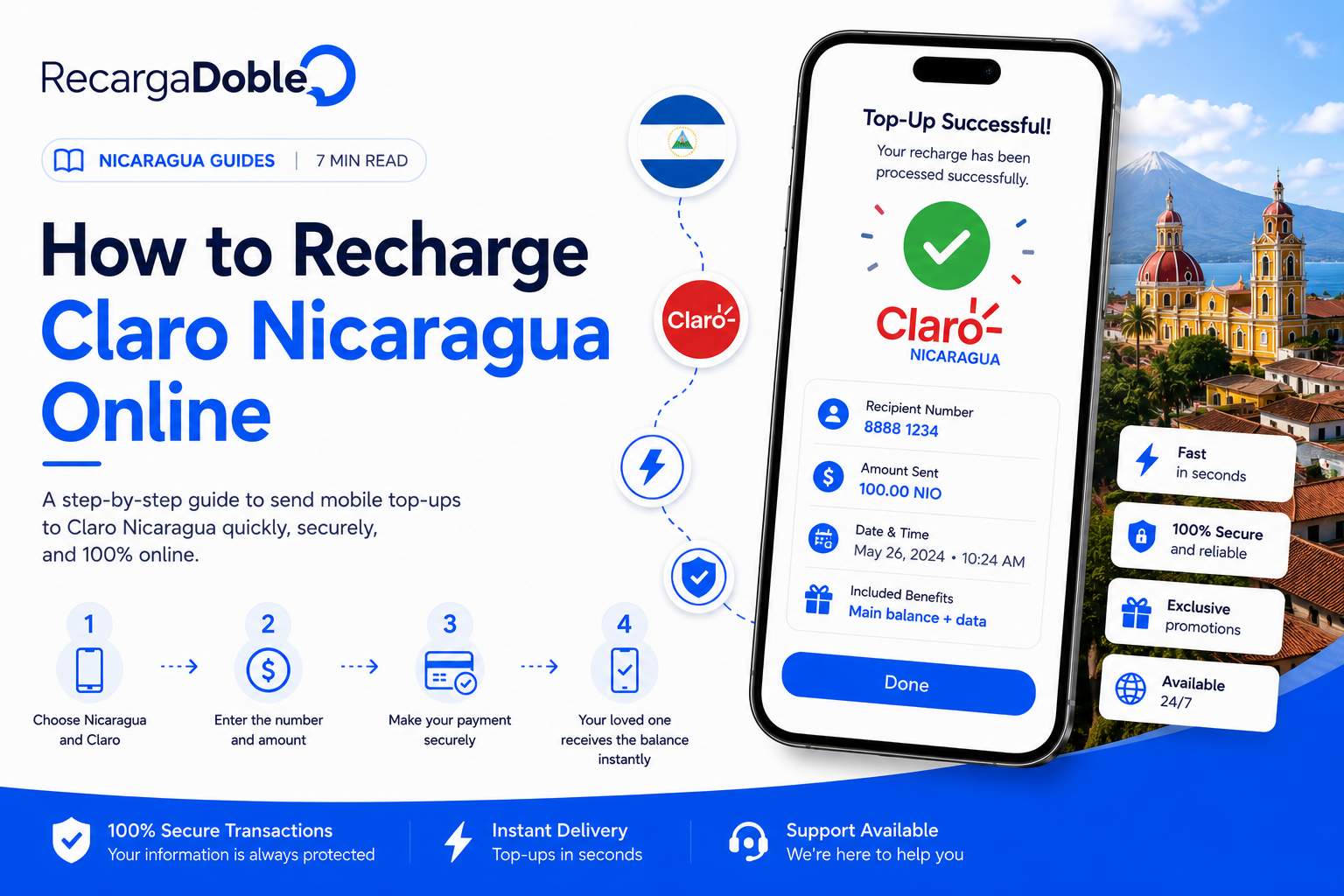 Image decrivant Comment recharger Claro Nicaragua en ligne