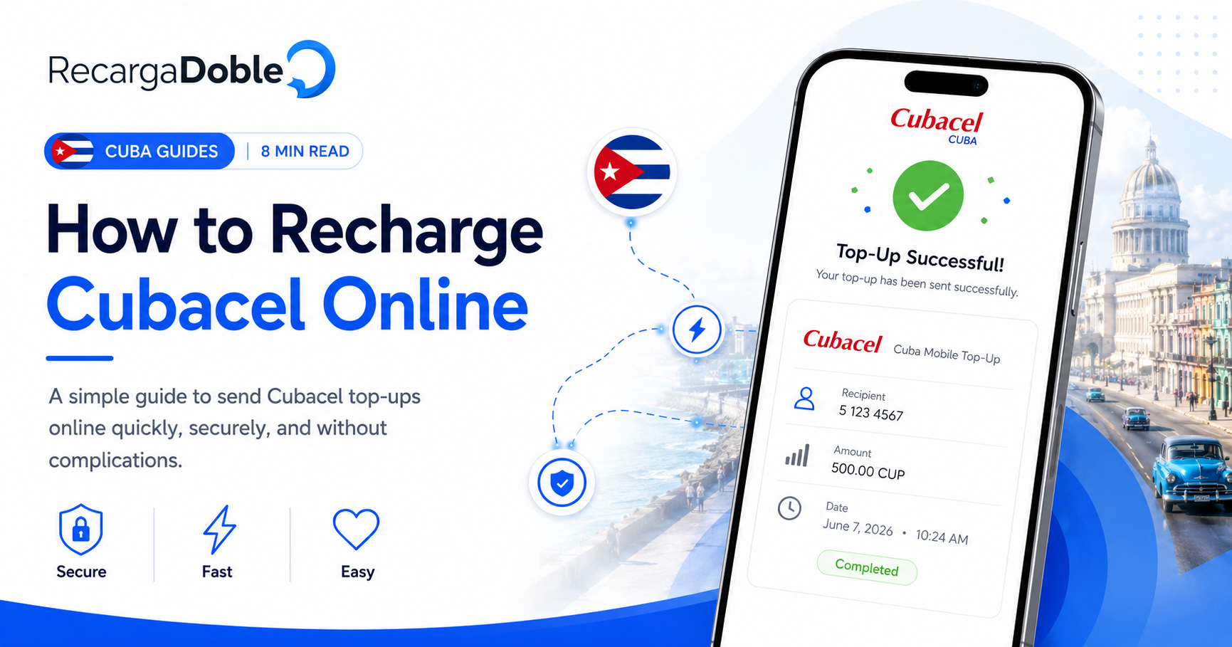 Image decrivant Comment recharger Cubacel en ligne