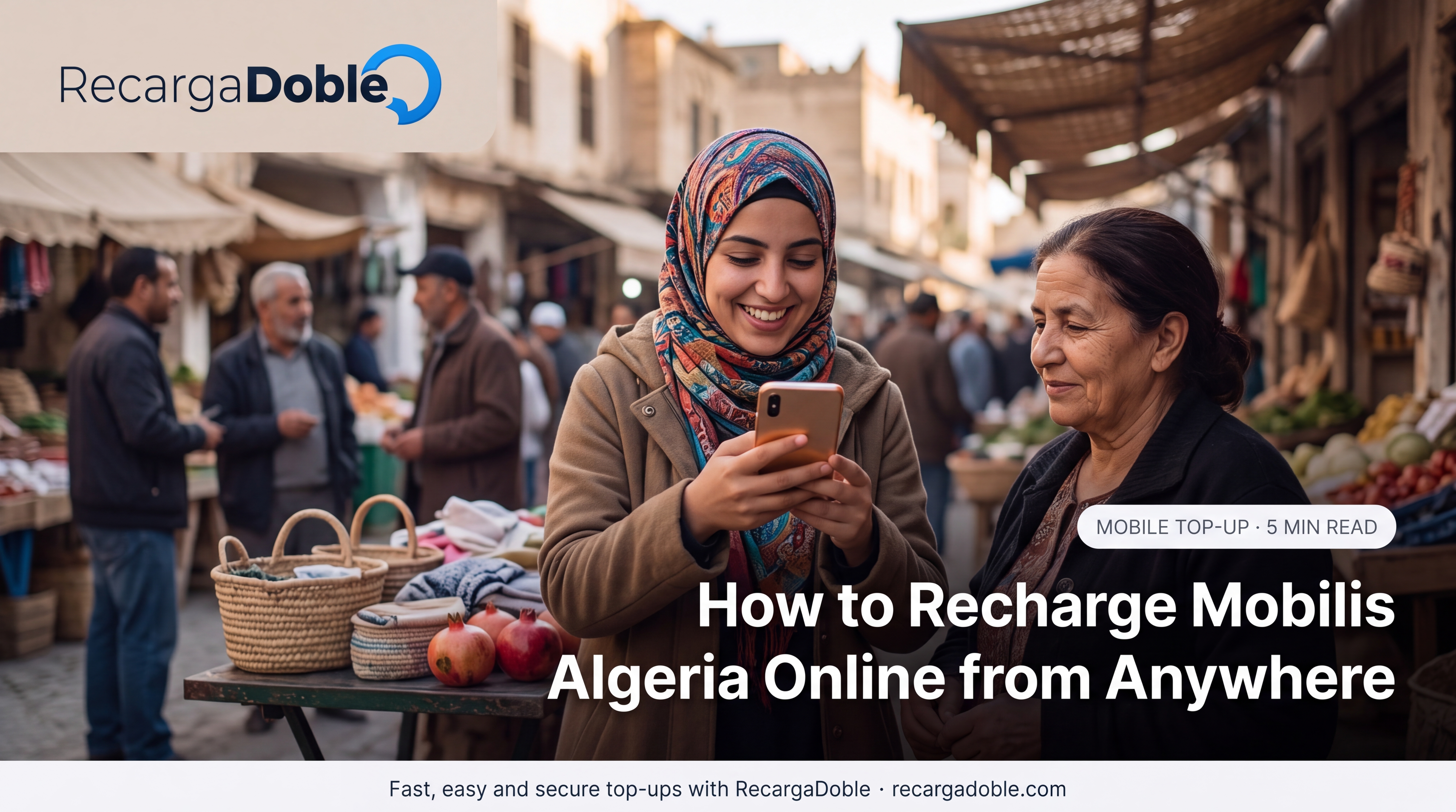 Imagen describiendo Cómo recargar Mobilis Argelia online desde cualquier lugar