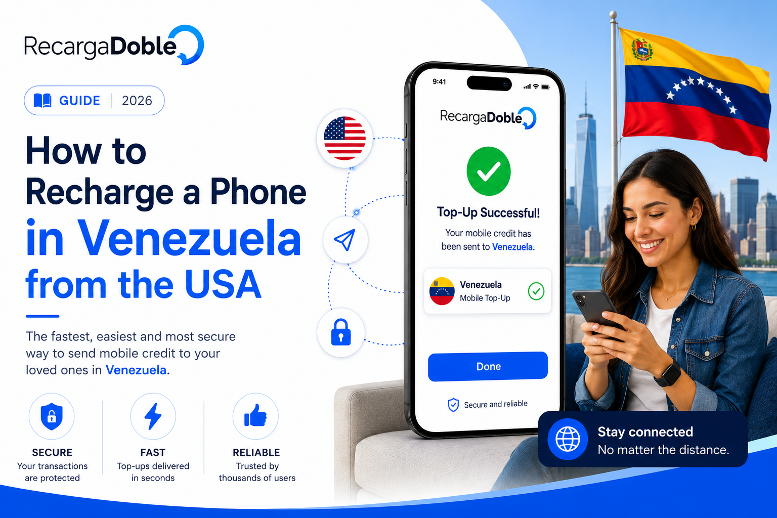 Image decrivant Comment recharger un telephone au Venezuela depuis les USA