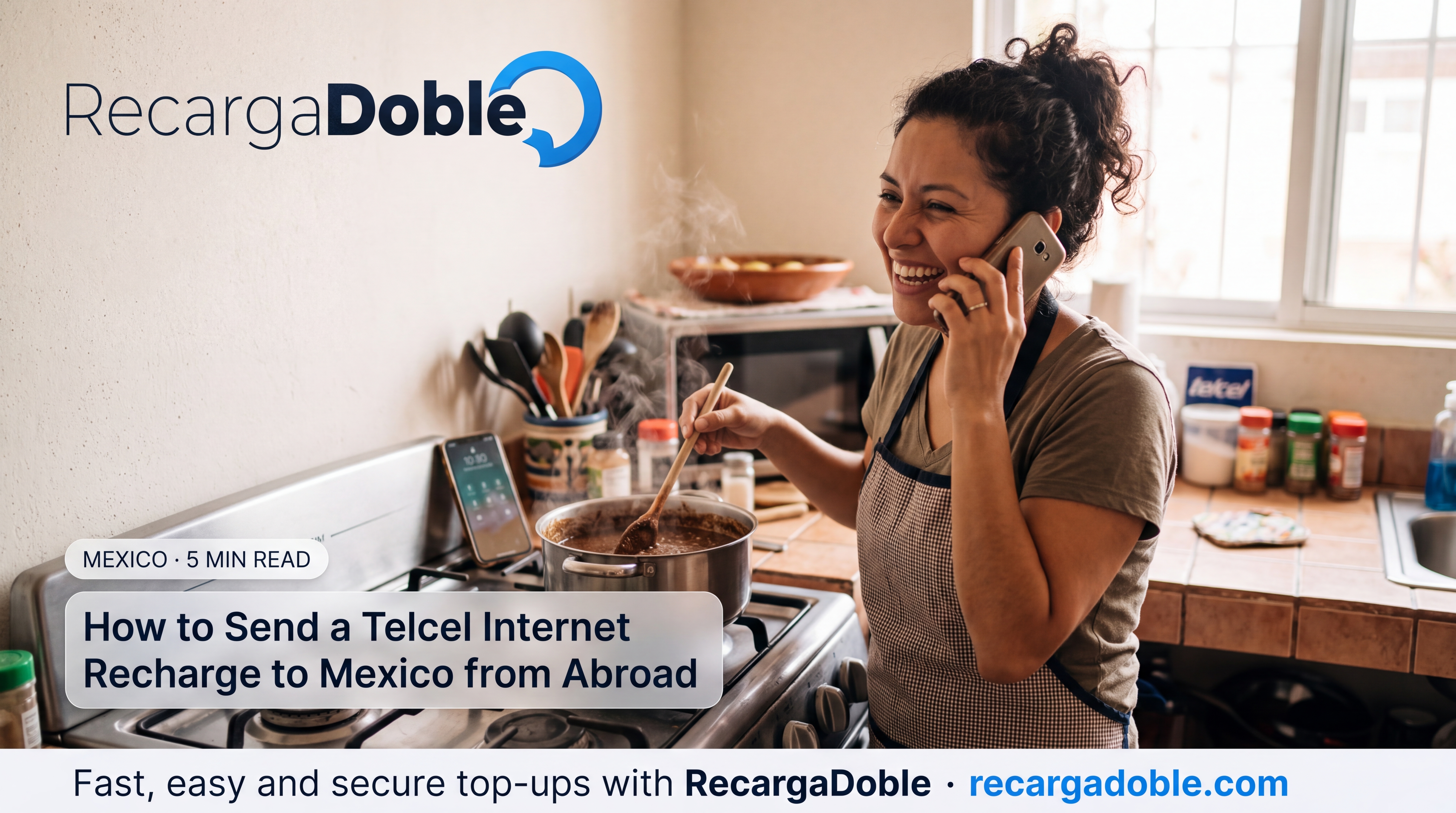 Image decrivant Comment envoyer une recharge internet Telcel au Mexique depuis l'étranger