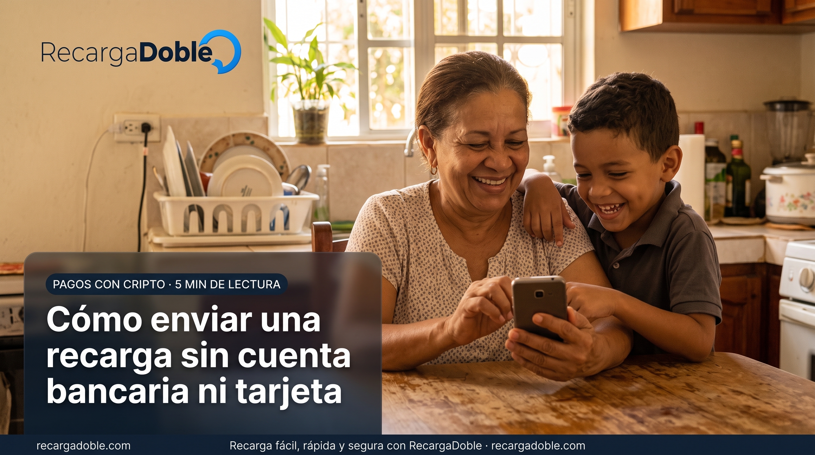 Imagen describiendo Cómo enviar una recarga sin cuenta bancaria ni tarjeta
