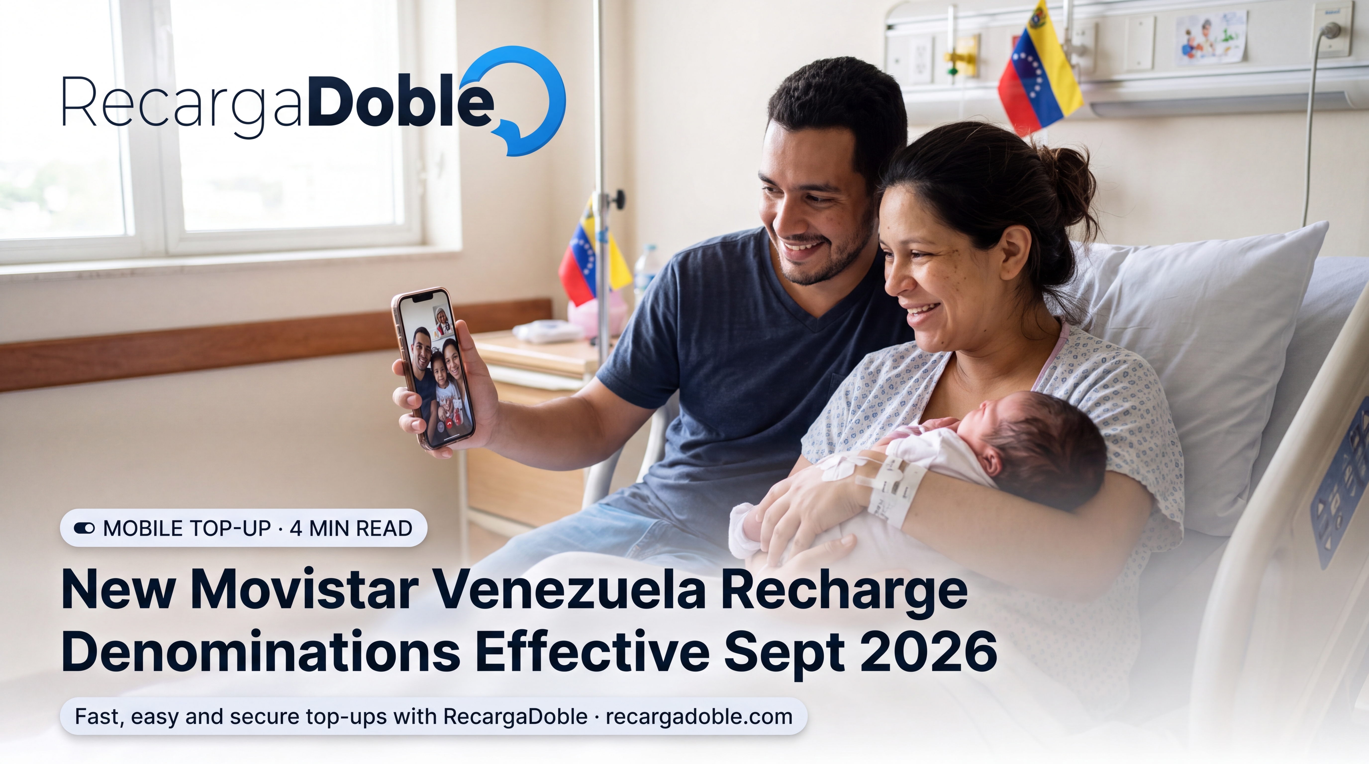 Image describing New Movistar Venezuela Recharge Denominations Effective Sept 2026
