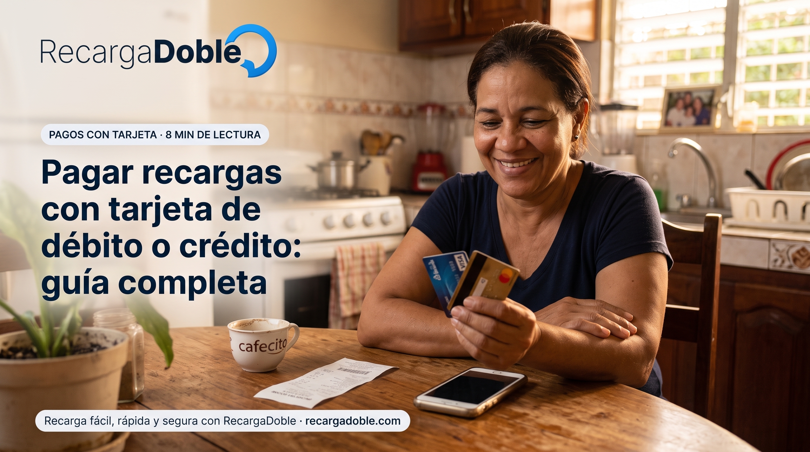 Imagen describiendo Pagar recargas con tarjeta de débito o crédito: guía completa