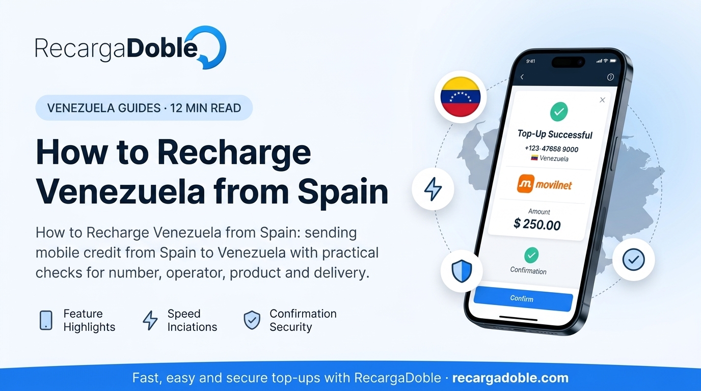 Image decrivant Comment recharger le Venezuela depuis l Espagne