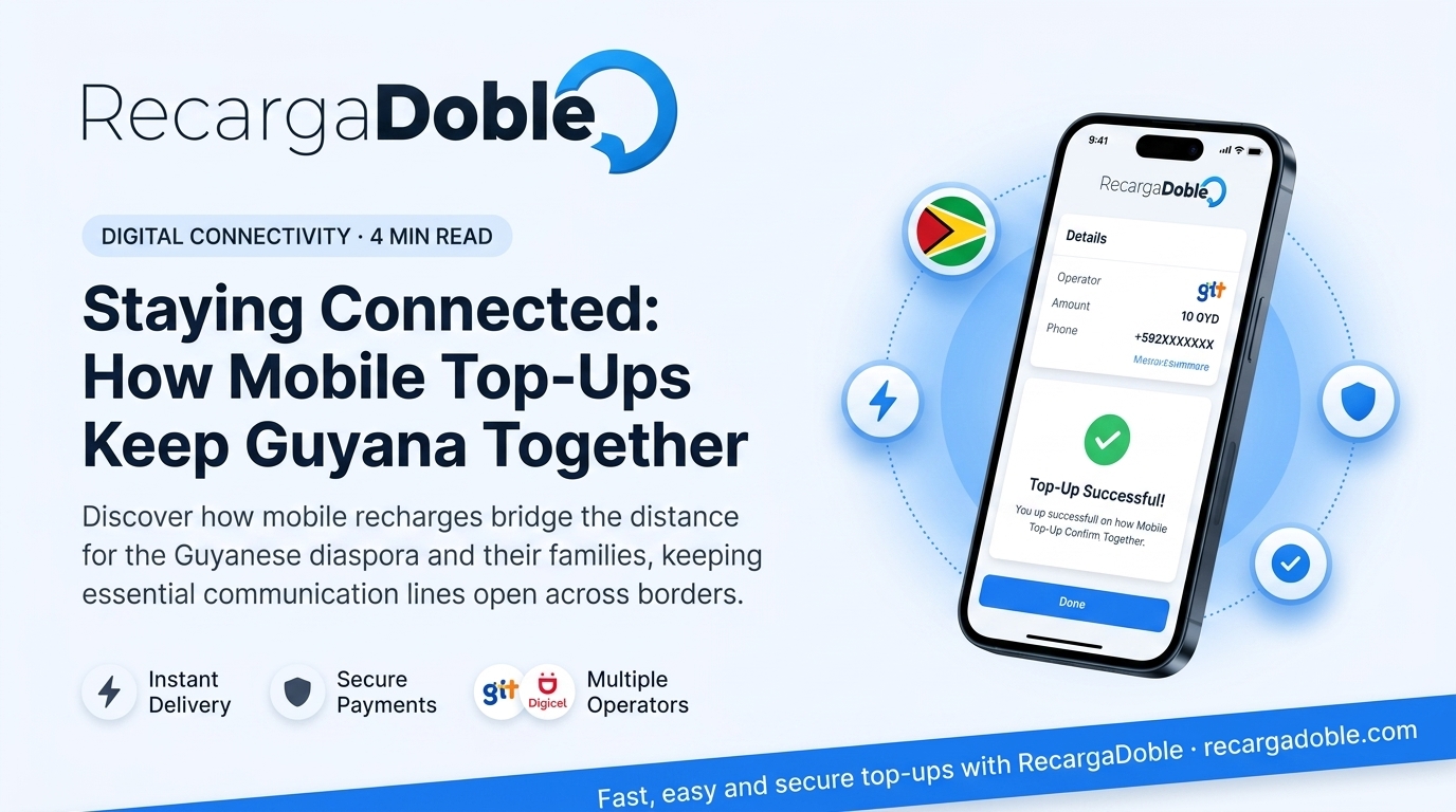 Image describing Staying Connected: How Mobile Top-Ups Keep Guyana Together